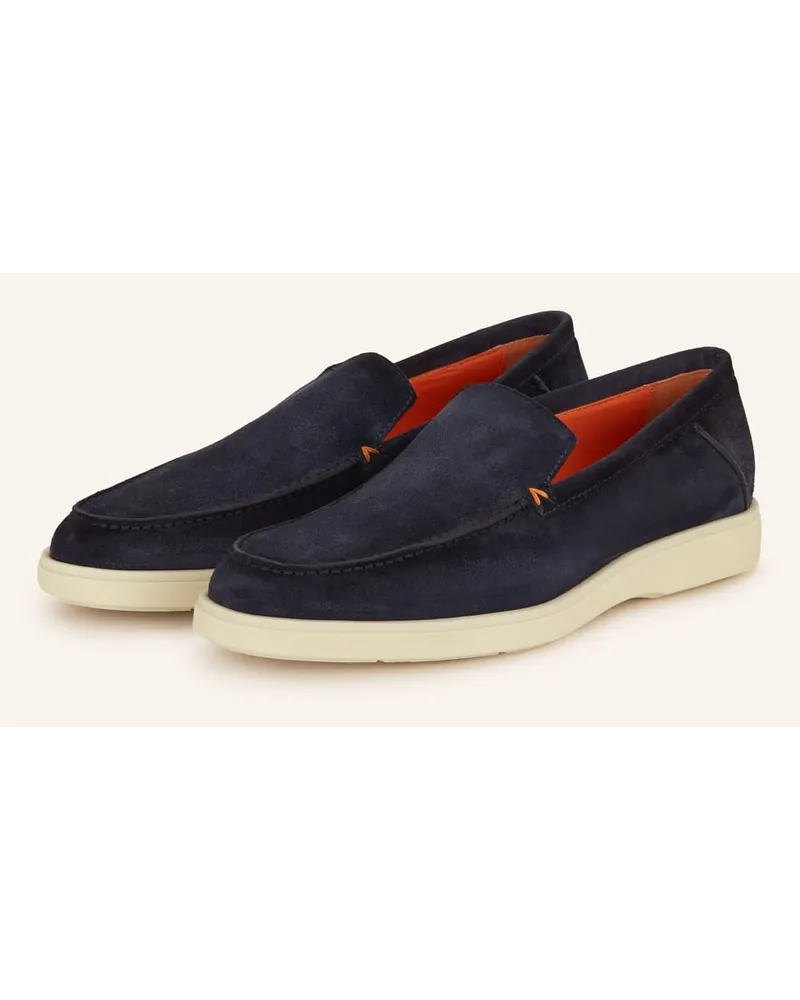 Santoni Slipper BOTANIST - DUNKELBLAU Blau