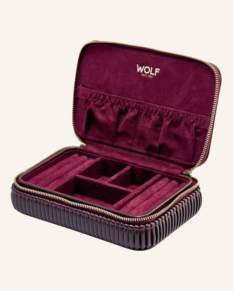 Wempe Wolf Travel Etui Mini rot Dunkelrot