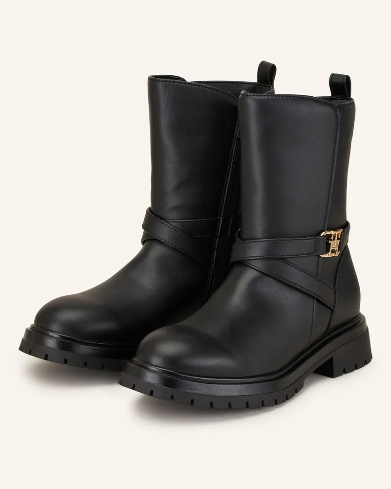 Tommy Hilfiger Biker-Boots Schwarz