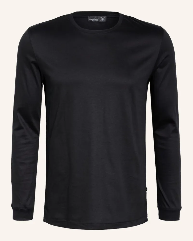 van Laack Longsleeve Paro schwarz Schwarz