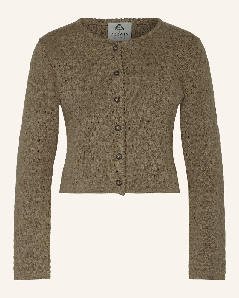 Berwin & Wolff Strickjanker gruen Khaki