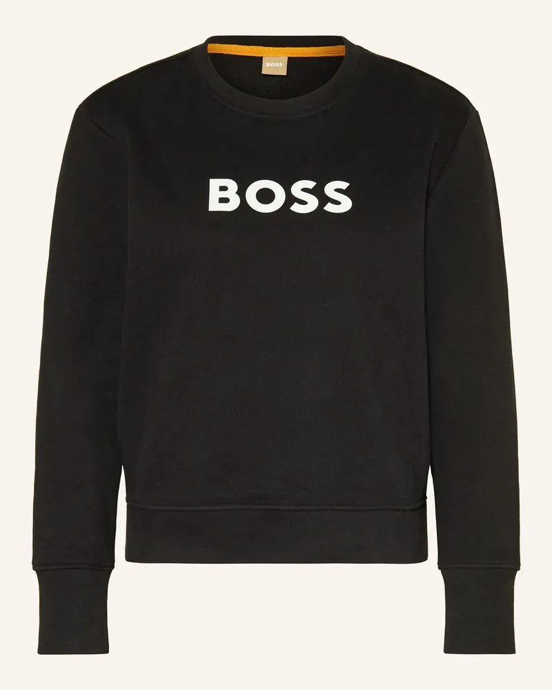HUGO BOSS Sweatshirt Elaboss schwarz Schwarz