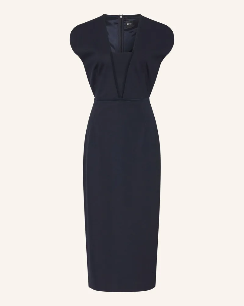 HUGO BOSS Etuikleid Dorlita blau Dunkelblau