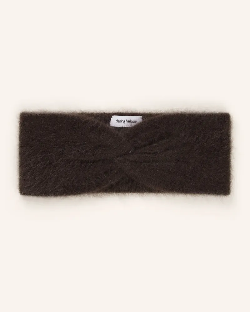 Darling Harbour Stirnband aus Cashmere Dunkelbraun
