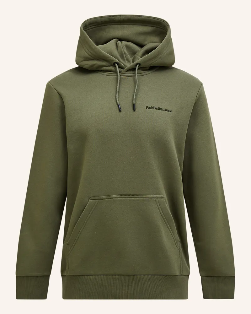 Peak Performance Kapuzensweatshirt Oliv