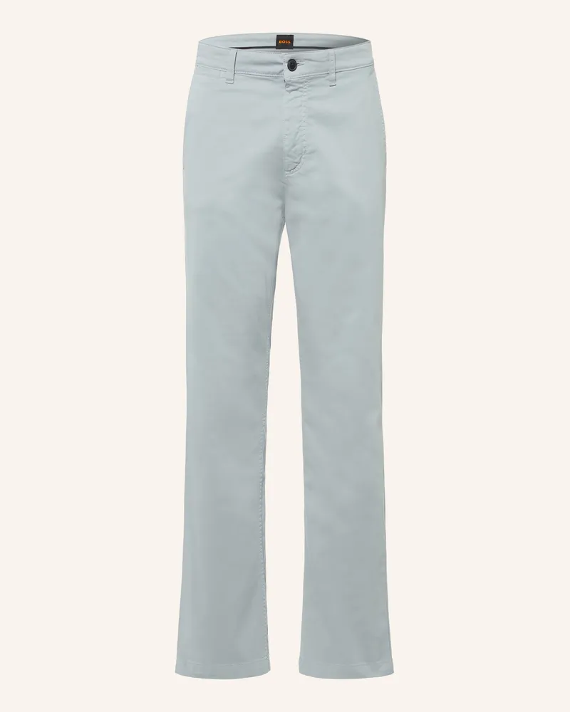 HUGO BOSS Chino Regular-1 Regular Fit grau Hellgrau