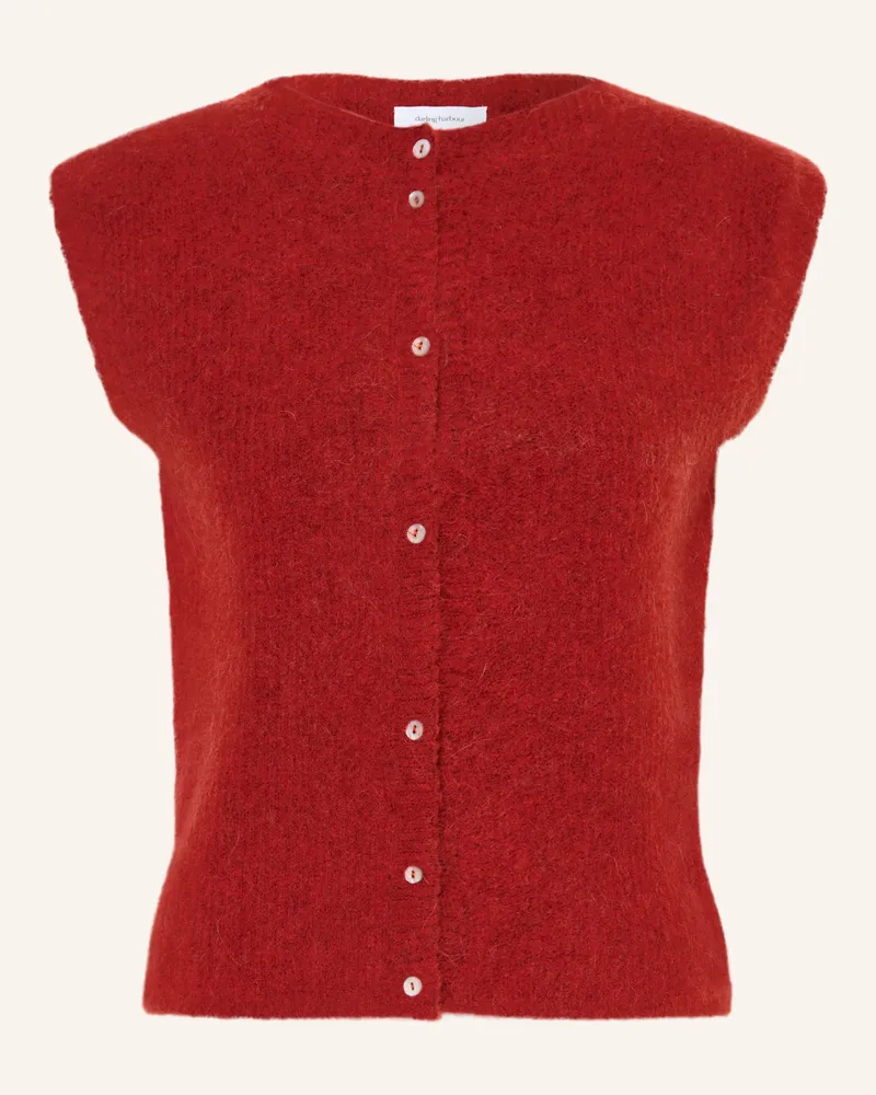 Darling Harbour Strickweste Mit Alpaka rot Red