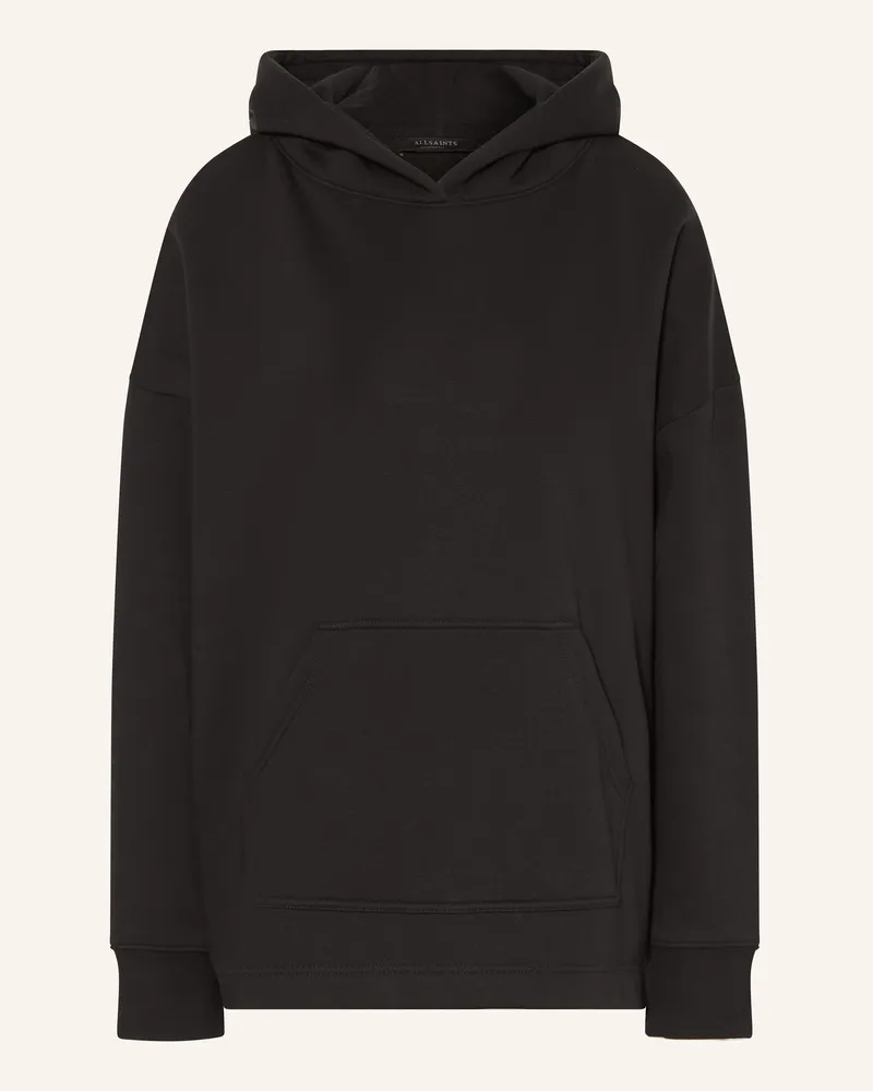 AllSaints Oversized-Hoodie CRANEO ETIE mit Spitze Schwarz