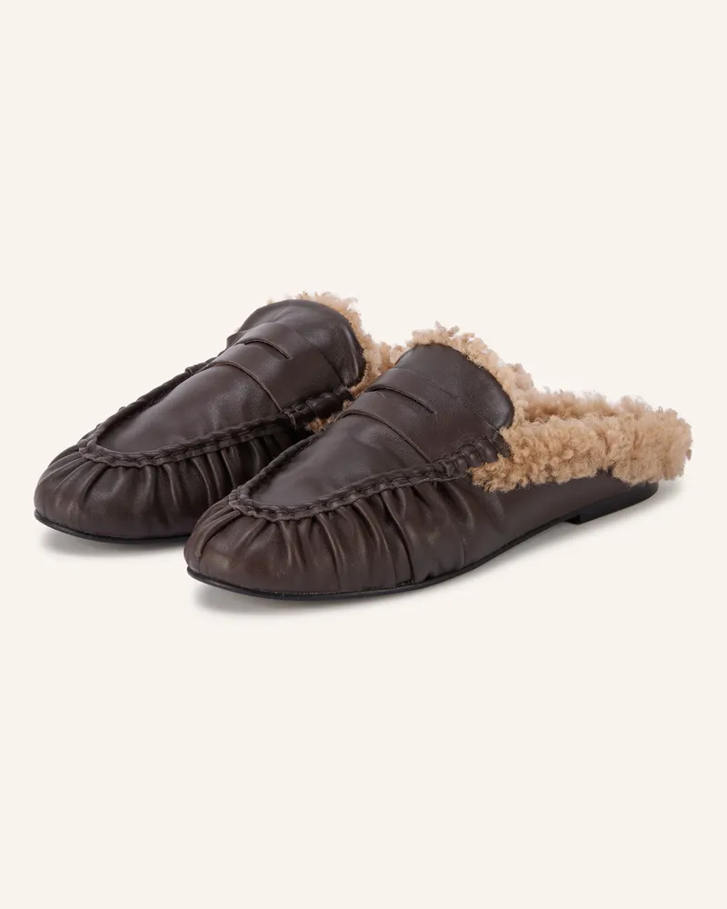 TORAL Mules Piper braun Dunkelbraun
