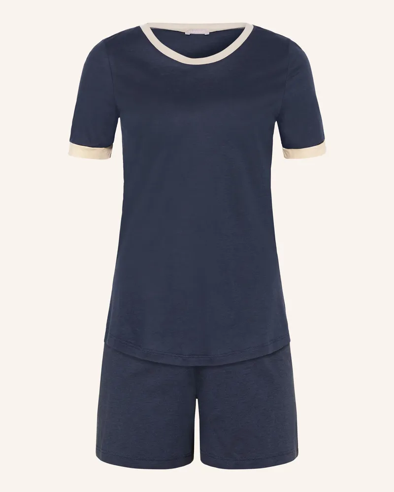 Hanro Shorty-Schlafanzug LAURA Dunkelblau
