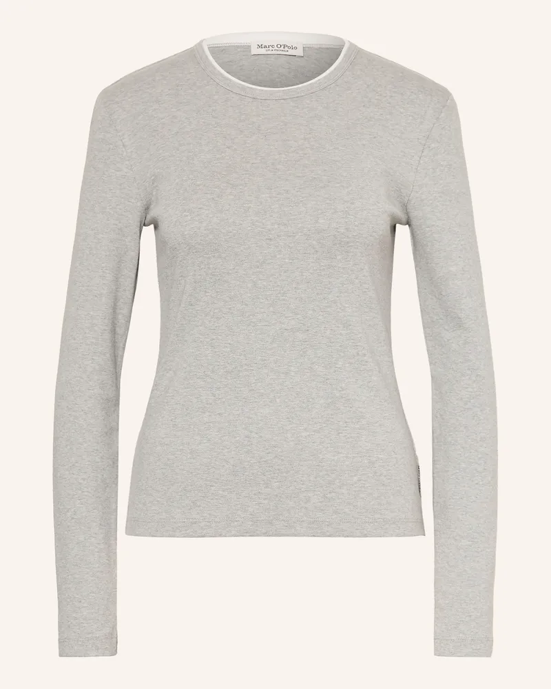 Marc O'Polo Longsleeve grau Hellgrau