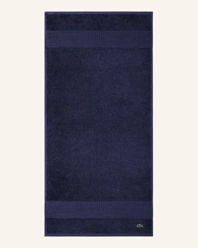 Lacoste Handtuch Llecroco blau Dunkelblau