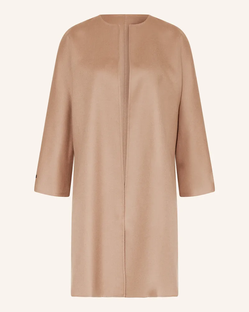 Manzoni 24 Wollmantel Mit 3/4-Arm braun Hellbraun