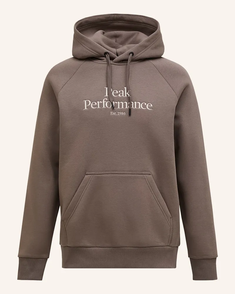 Peak Performance Original Hood Kapuzensweatshirt braun Hellbraun
