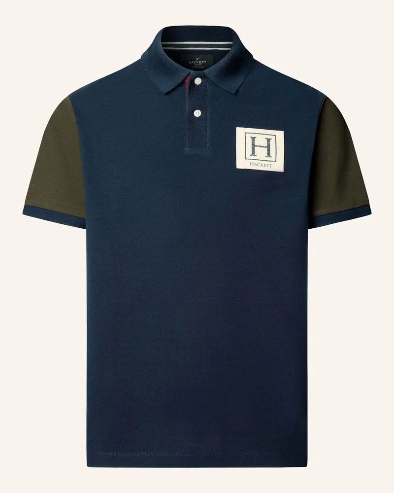 Hackett Poloshirt Heritage Ujk Multi blau Blau