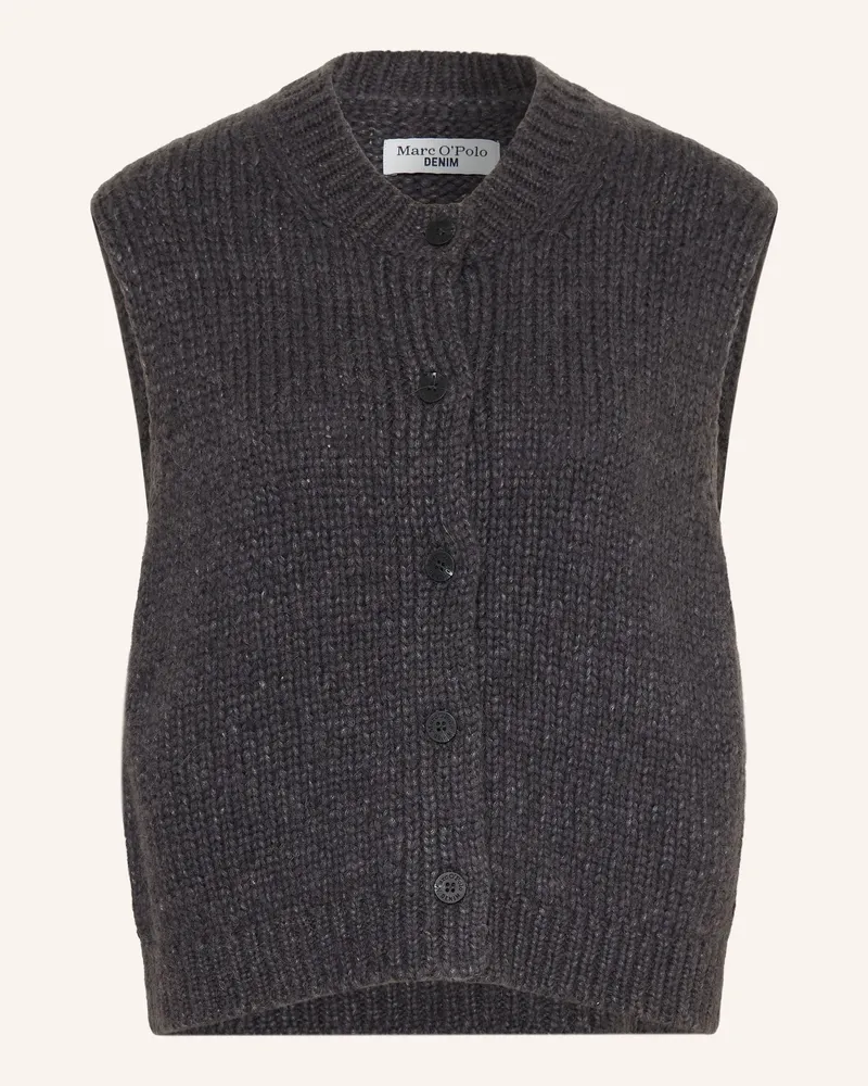 Marc O'Polo Strickweste grau Dunkelgrau