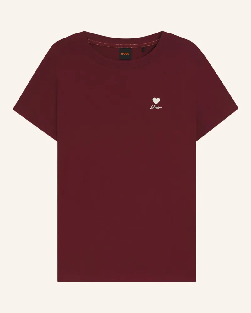 HUGO BOSS T-Shirt C_ESOGO_3 Regular Fit Dunkelrot