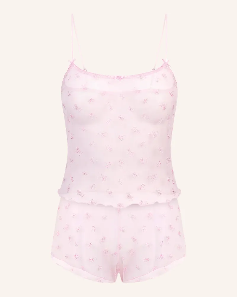 SKIMS Lounge-Set Spring Intimates rot Rosa