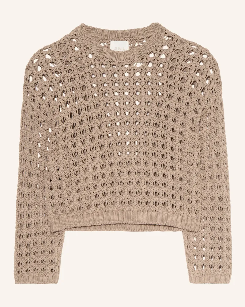 Juvia Pullover Mirja gruen Taupe