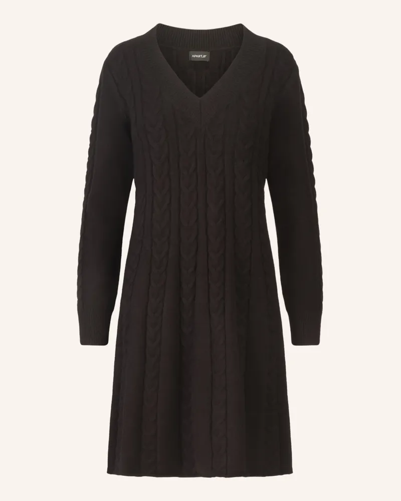 Apart Strickkleid schwarz Schwarz