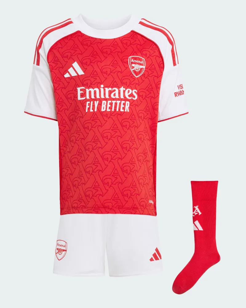 adidas FC Arsenal 25/26 Kids Mini-Heimausrüstung Rot
