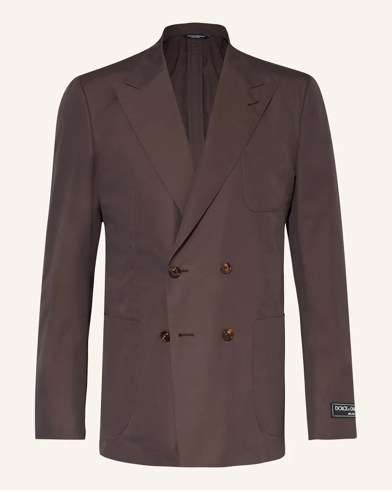 Dolce & Gabbana Anzugsakko Regular Portofino Fit braun M4015
