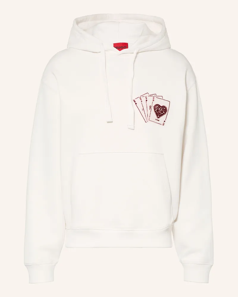 HUGO BOSS Hoodie Dewerhood weiss Weiss