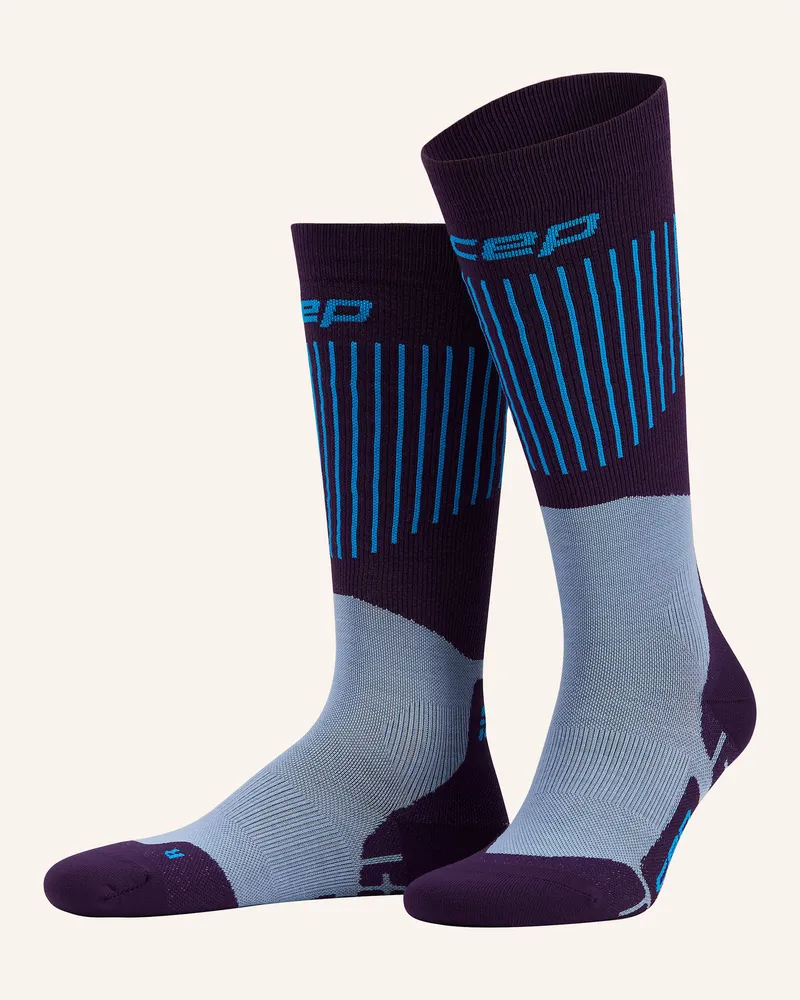 CEP Skisocken ULTRALIGHT COMPRESSION - TALL 3.0 Dunkellila
