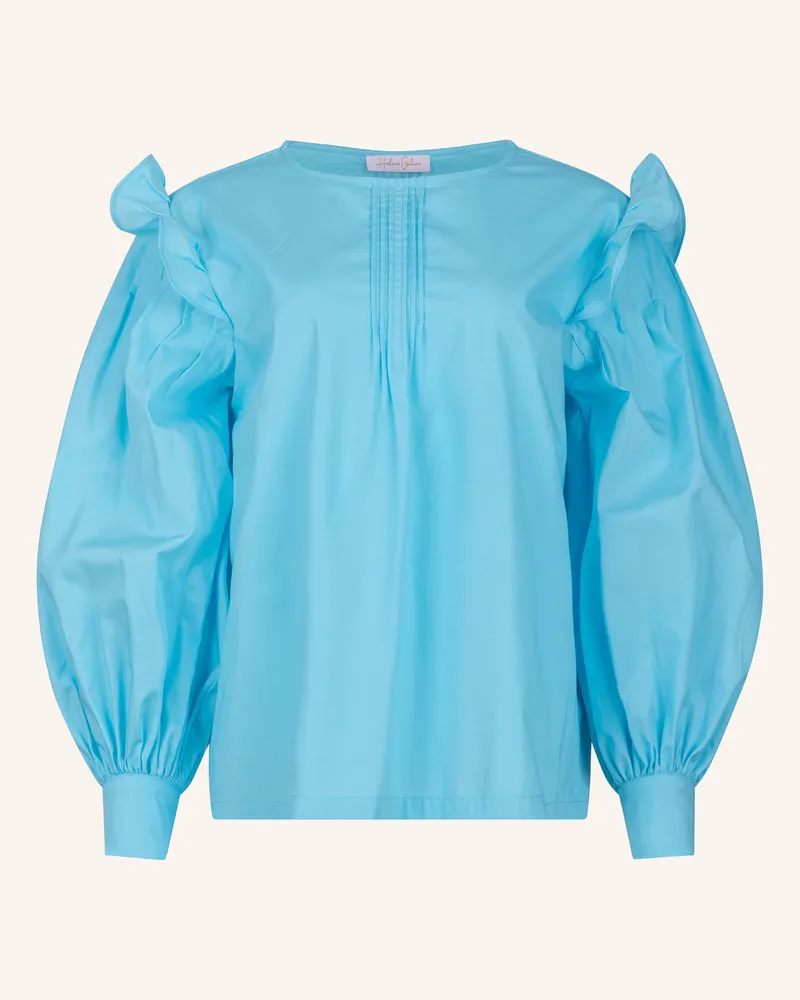 Helene Galwas Bluse Aus Baumwolle Ilsa blau Hellblau
