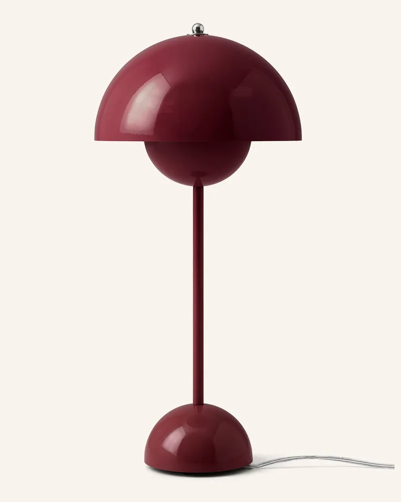 &Tradition Tischleuchte Flowerpot vp3 rot Dunkelrot