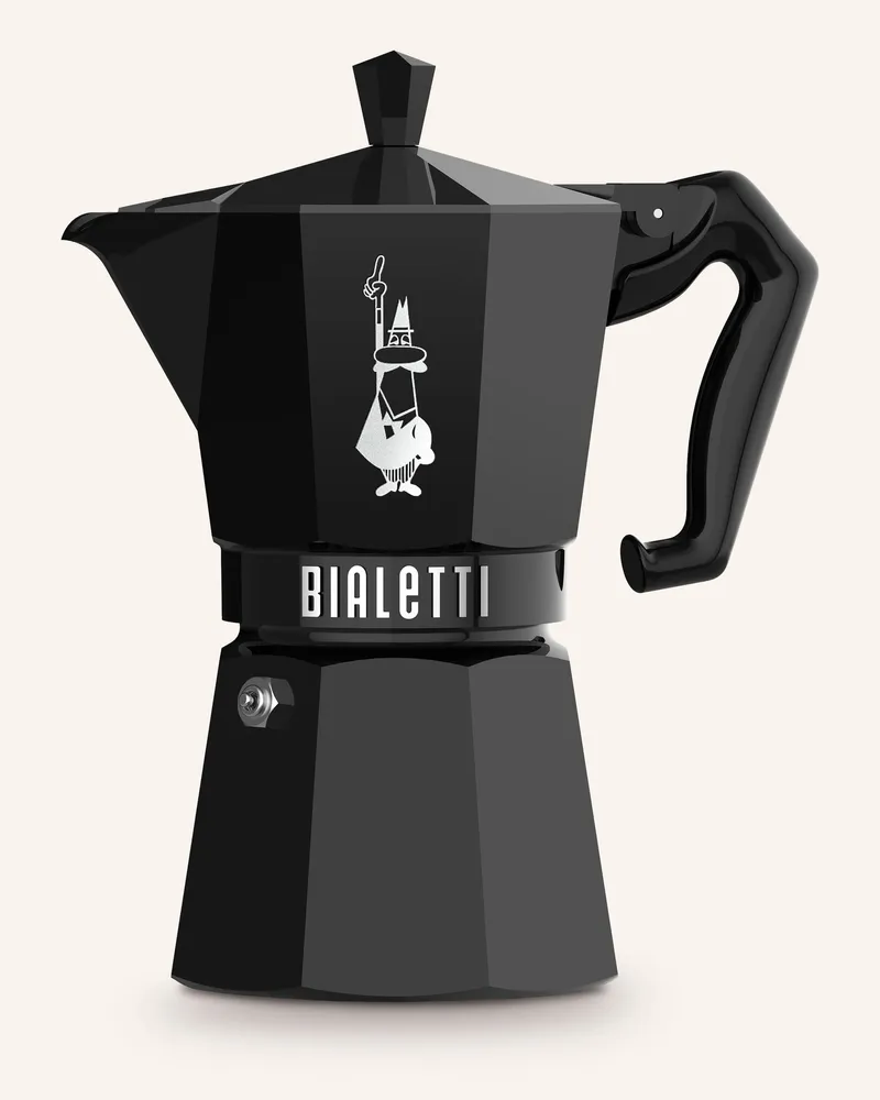 Bialetti Espressokocher Moka Exclusive schwarz Schwarz