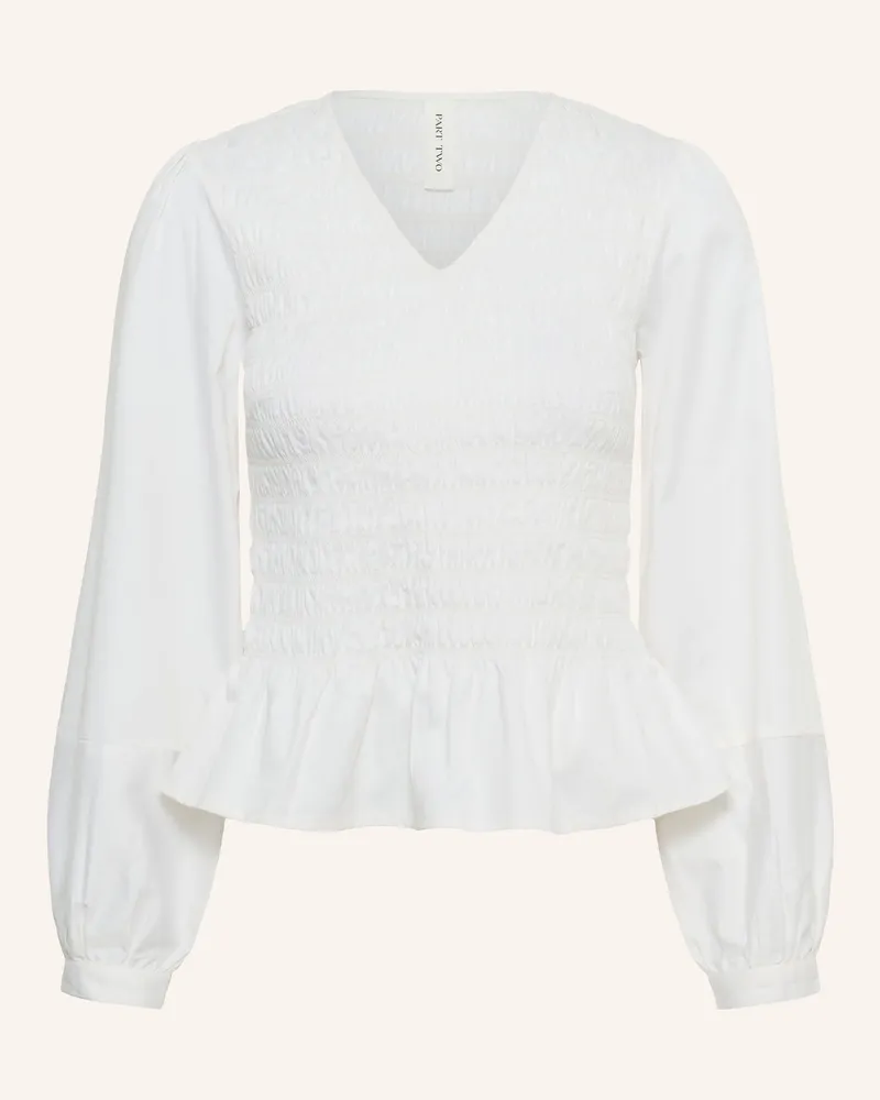 Part Two Blusenshirt Dewa weiss Weiss