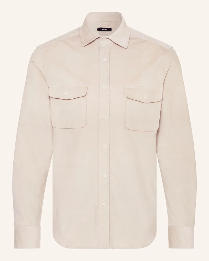 Reiss Cord-Overshirt TUCCI Ecru