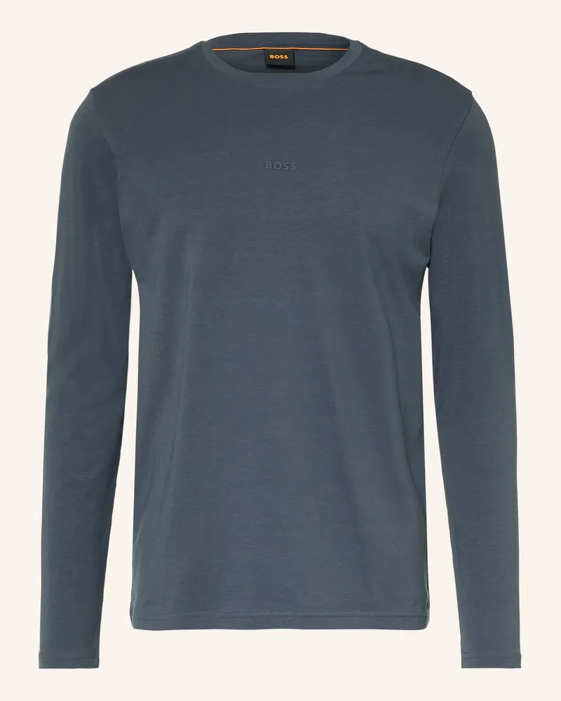 HUGO BOSS Longsleeve Tchark blau Dunkelblau