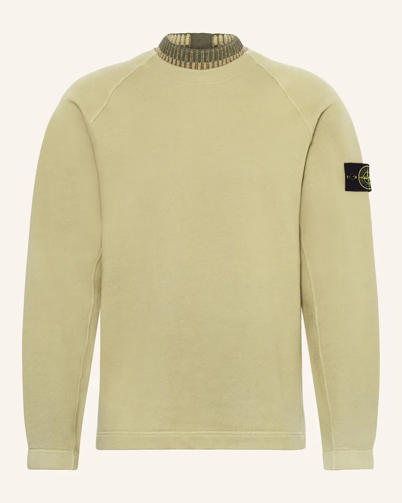 Stone Island Sweatshirt gruen Oliv