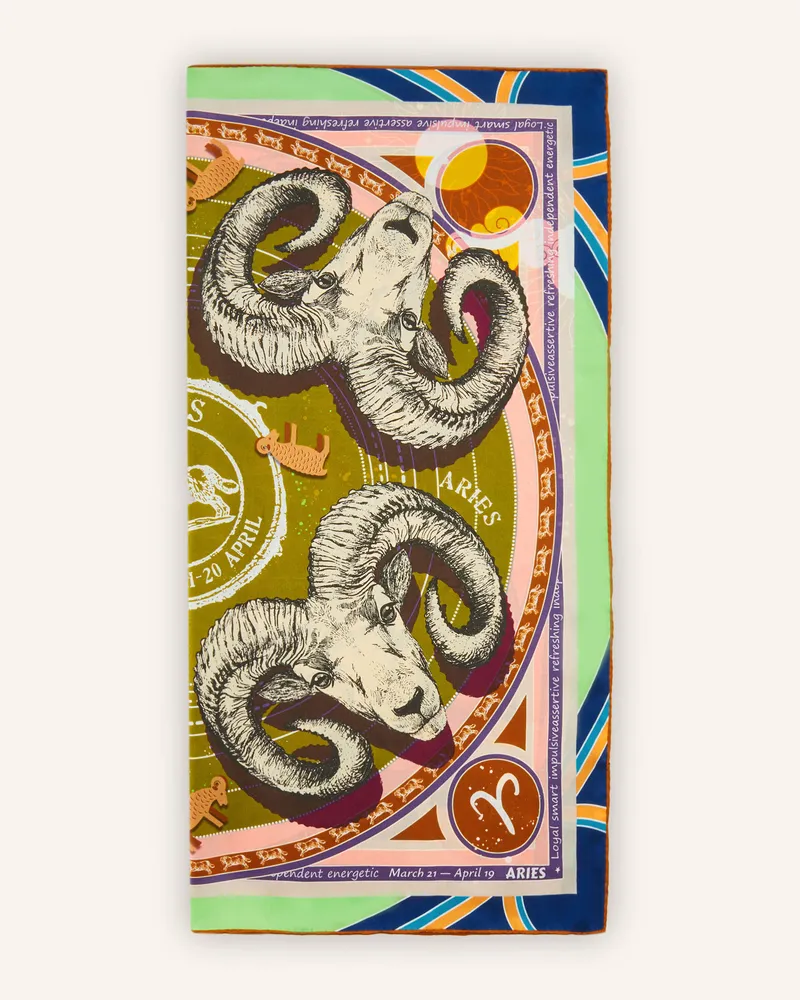 Codello Tuch Sternzeichen Widder gruen Khaki