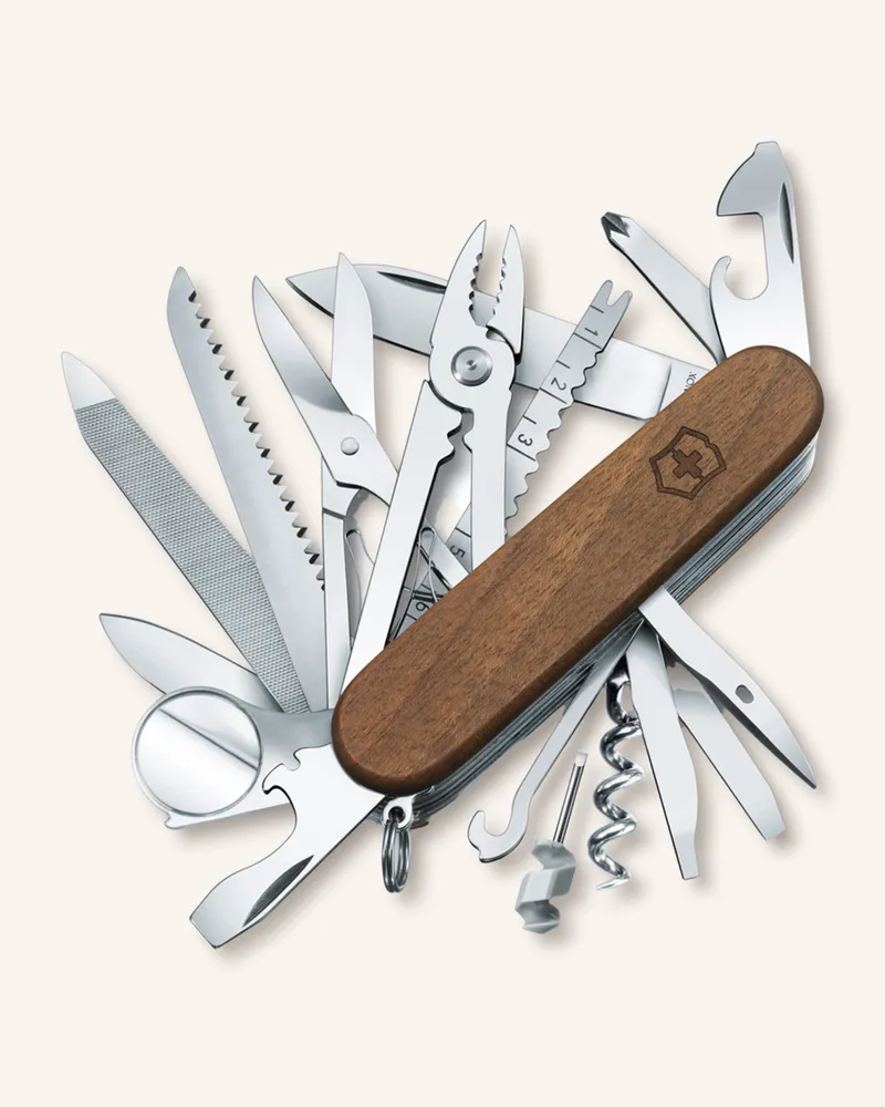 Victorinox Taschenmesser SWISS CHAMP WOOD Braun