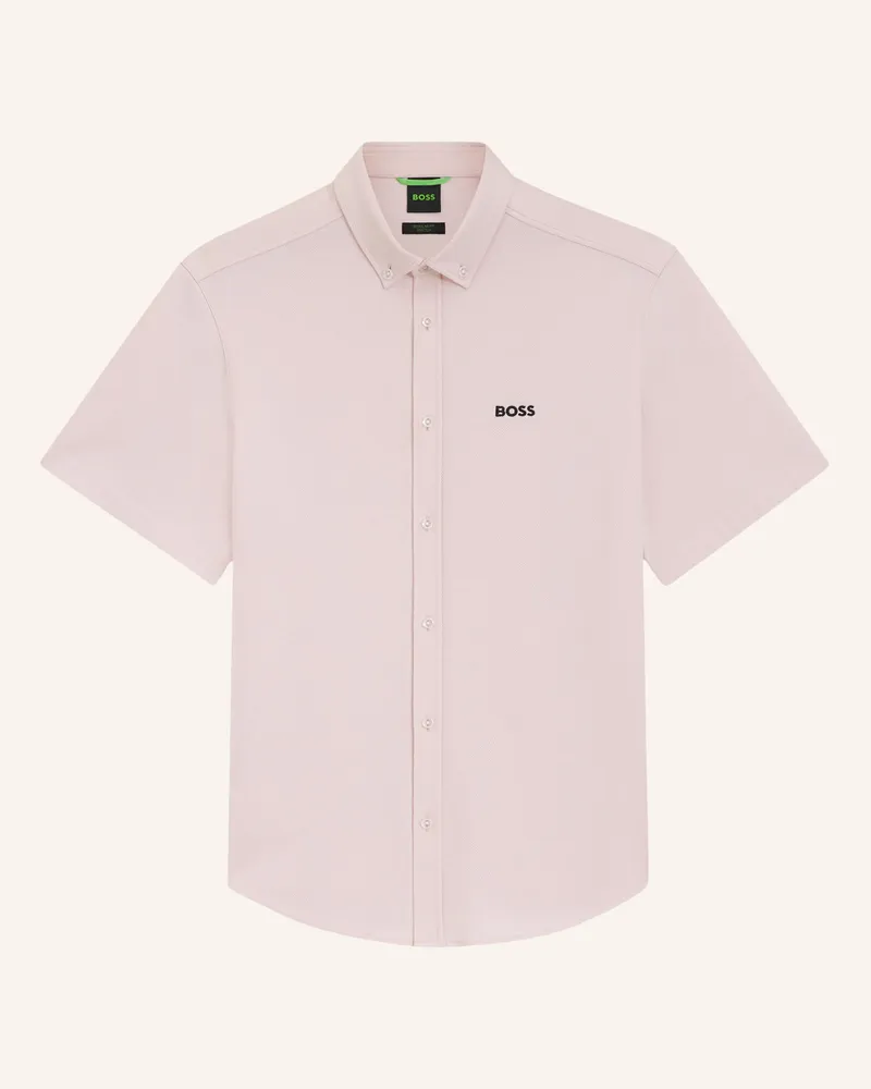 HUGO BOSS Kurzarm-Hemd St_Motion S Regular Fit Aus Jersey orange Orange