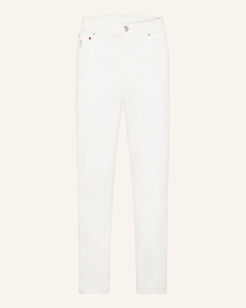 Brunello Cucinelli Jeans Slim Fit Weiss