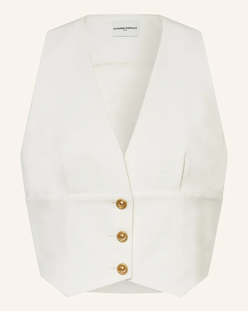 Claudie Pierlot Blazerweste Ecru