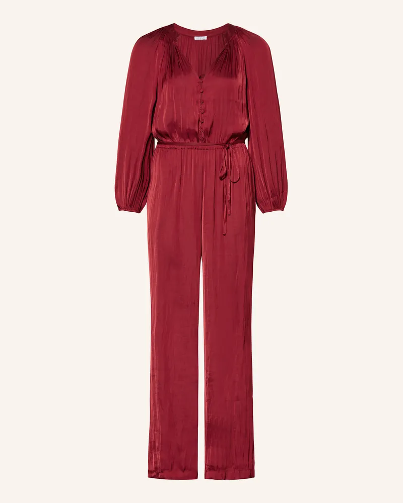 Mrs & HUGS Satin-Jumpsuit Dunkelrot