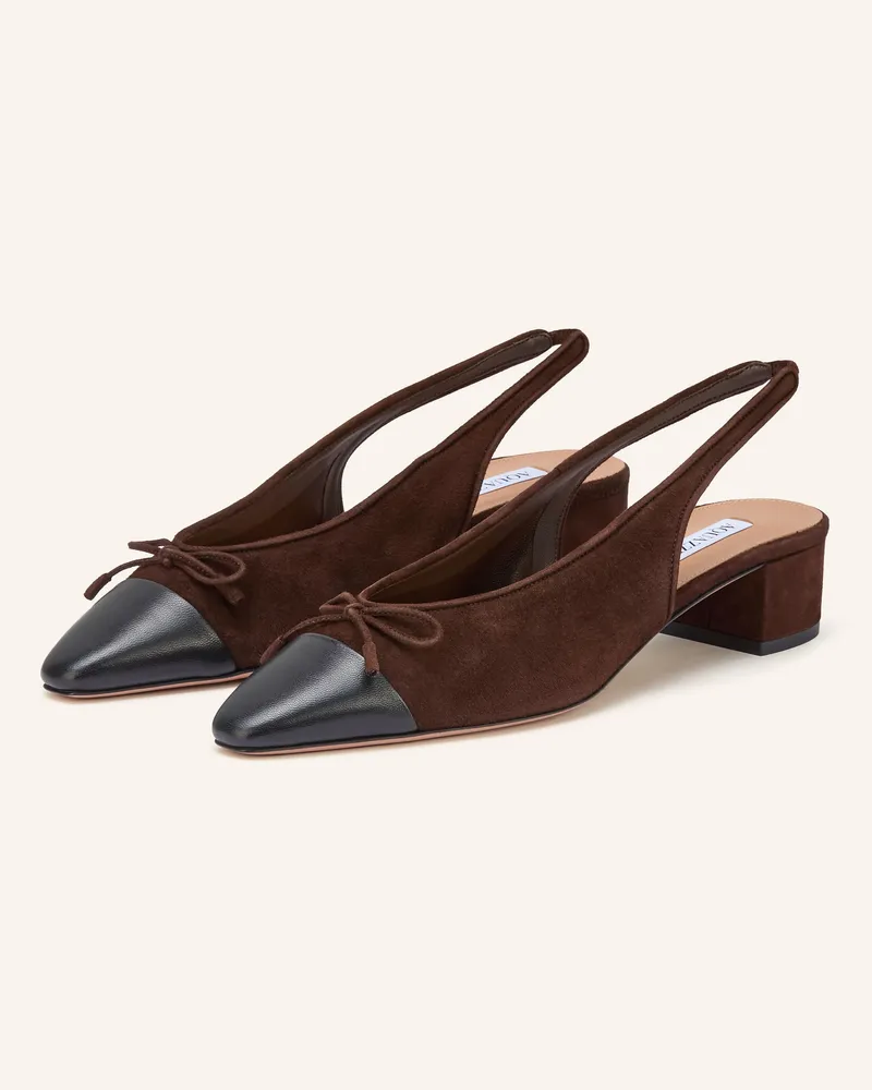 Aquazzura Slingpumps Gioia braun Dunkelbraun