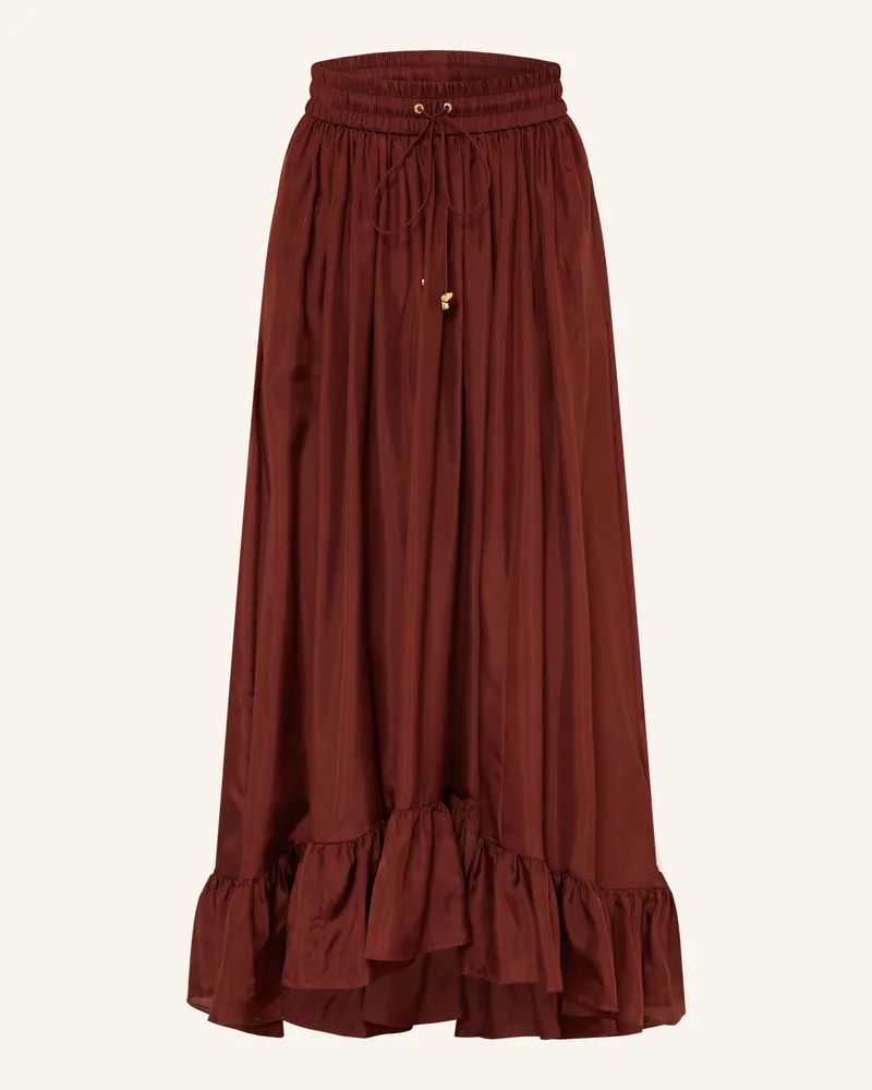 Zimmermann Seidenrock Aster rot Dunkelrot