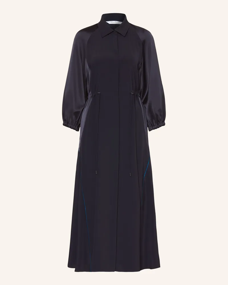 Max Mara Hemdblusenkleid Pelota blau Schwarz