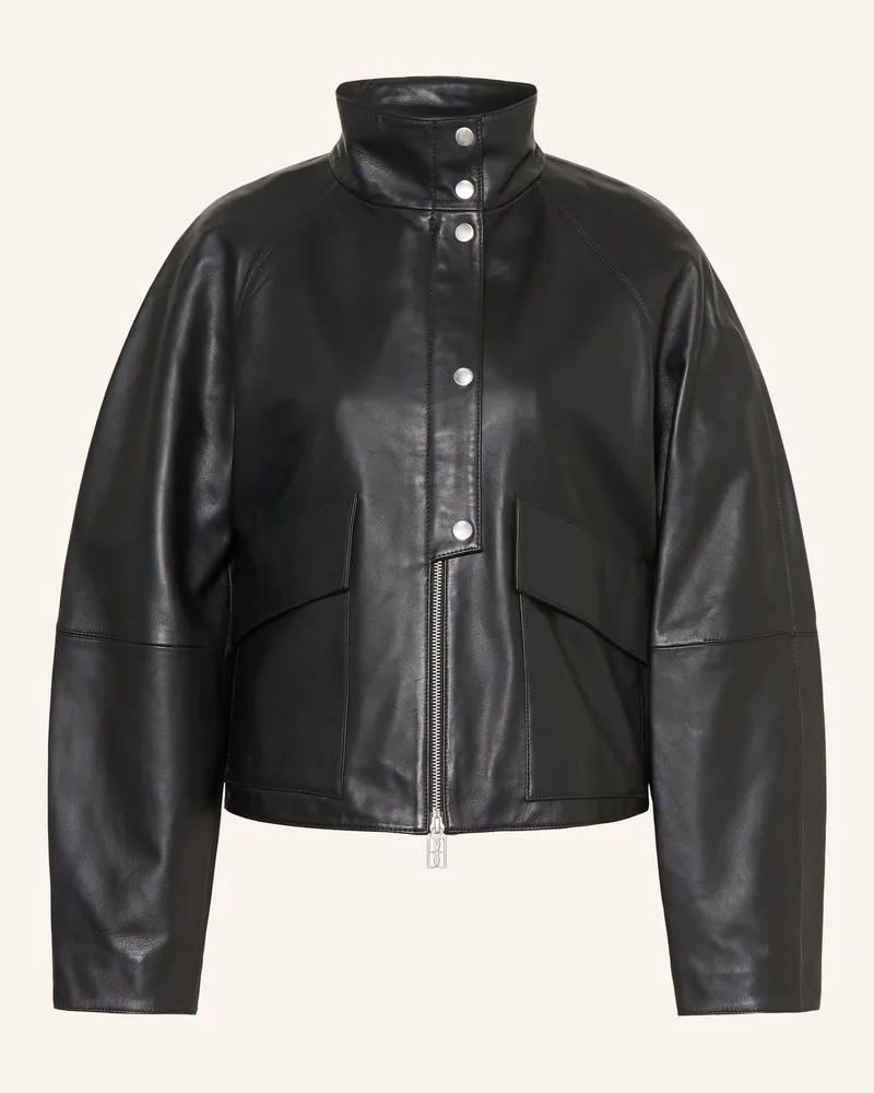 By Malene Birger Lederjacke Suzanne schwarz Schwarz