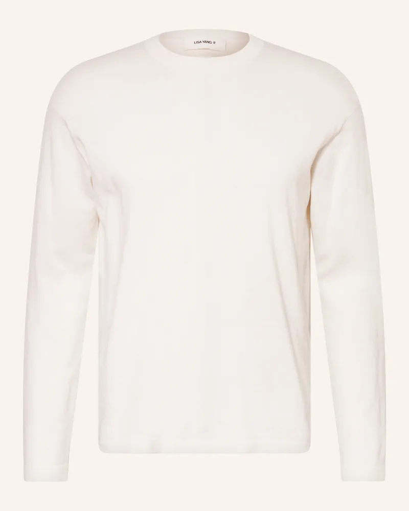 Lisa Yang Pullover BRENDAN mit Cashmere Ecru