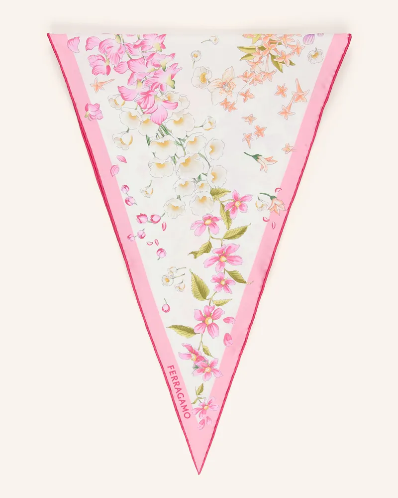 Ferragamo Seidentuch rosa Rosa