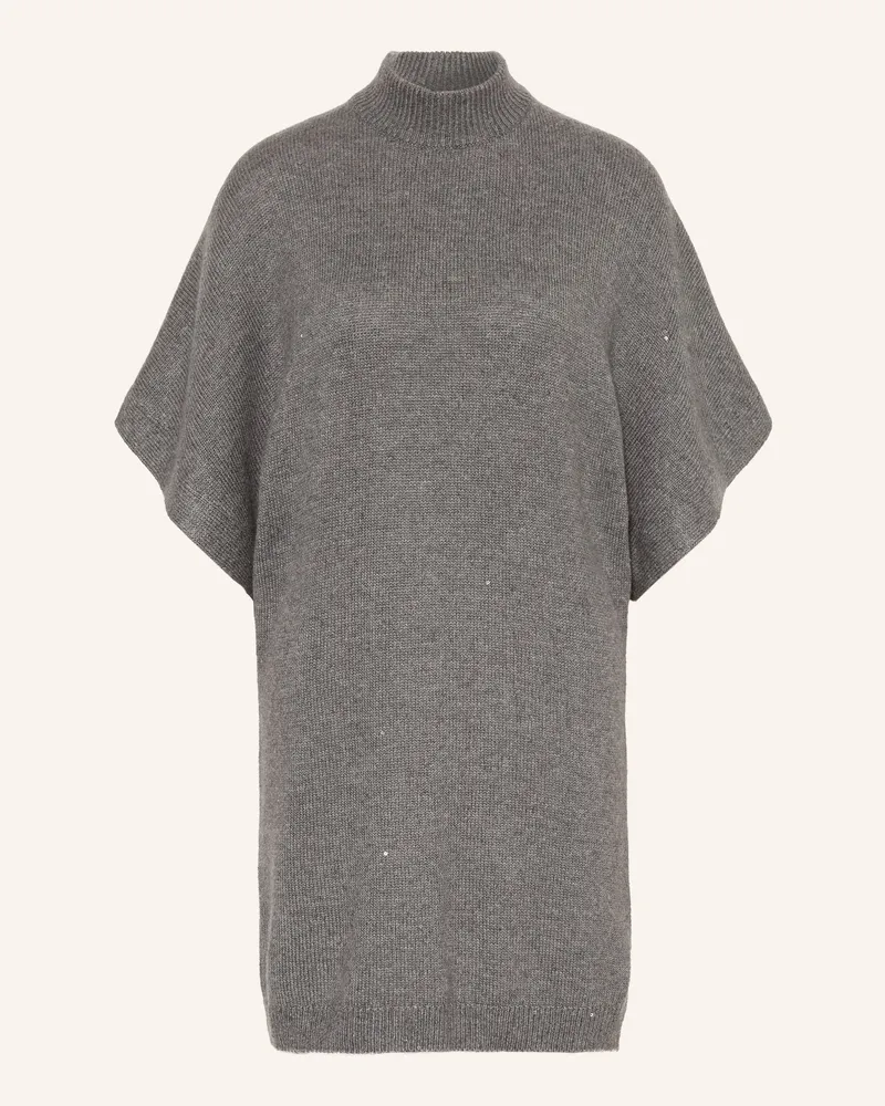 Brunello Cucinelli Strickkleid Mit Pailletten grau Grau
