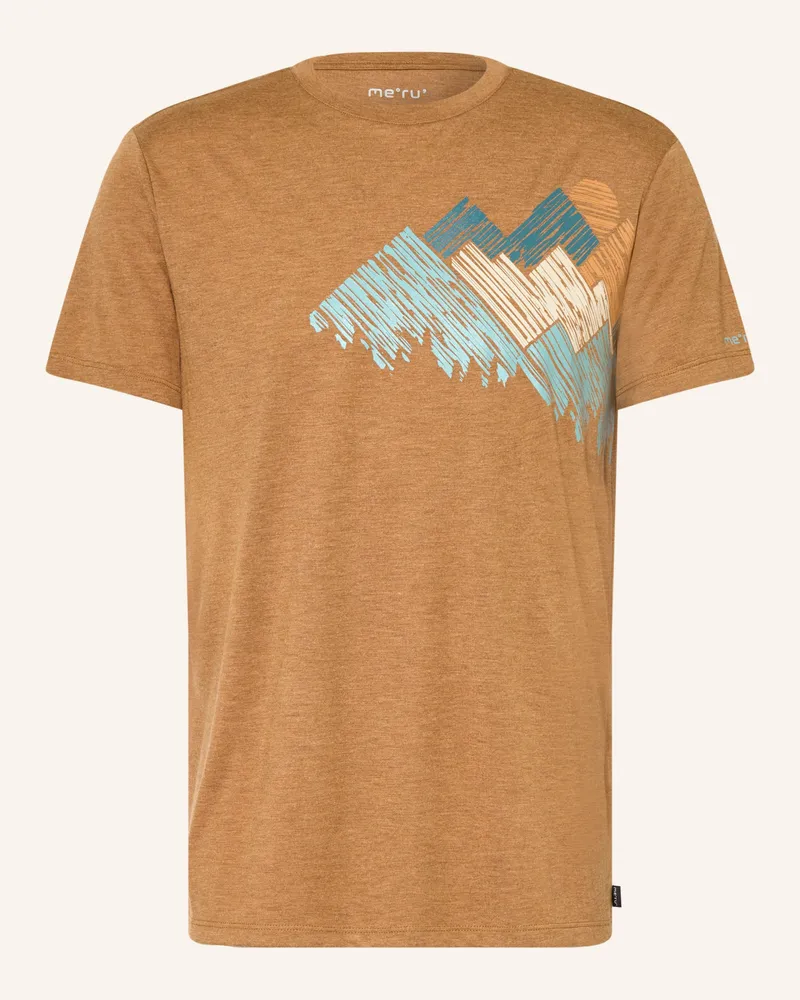 me°ru' T-Shirt Mozelos braun Cognac