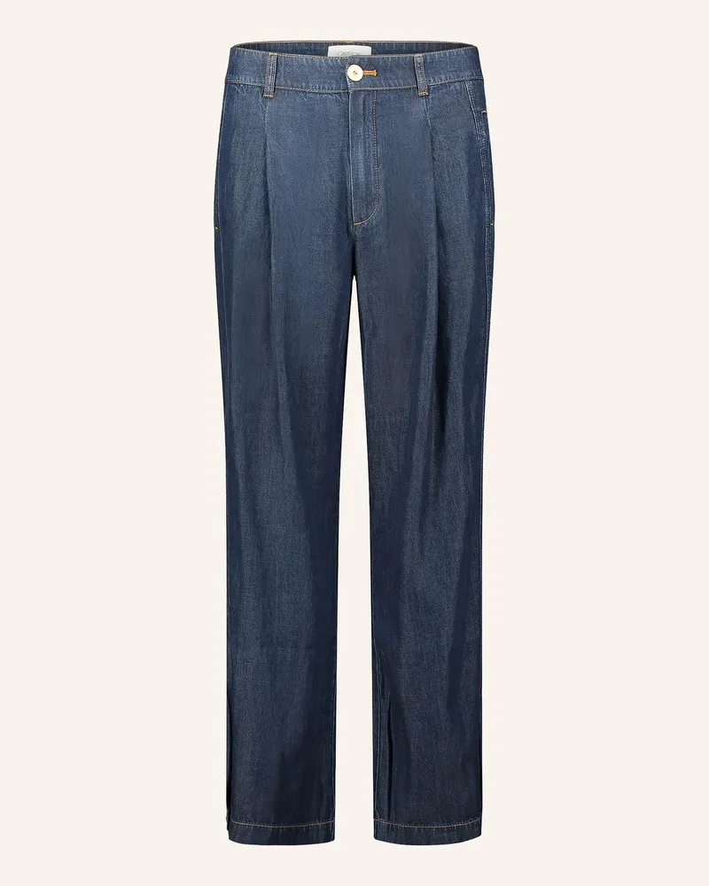 Cartoon Chino in Jeansoptik Dunkelblau